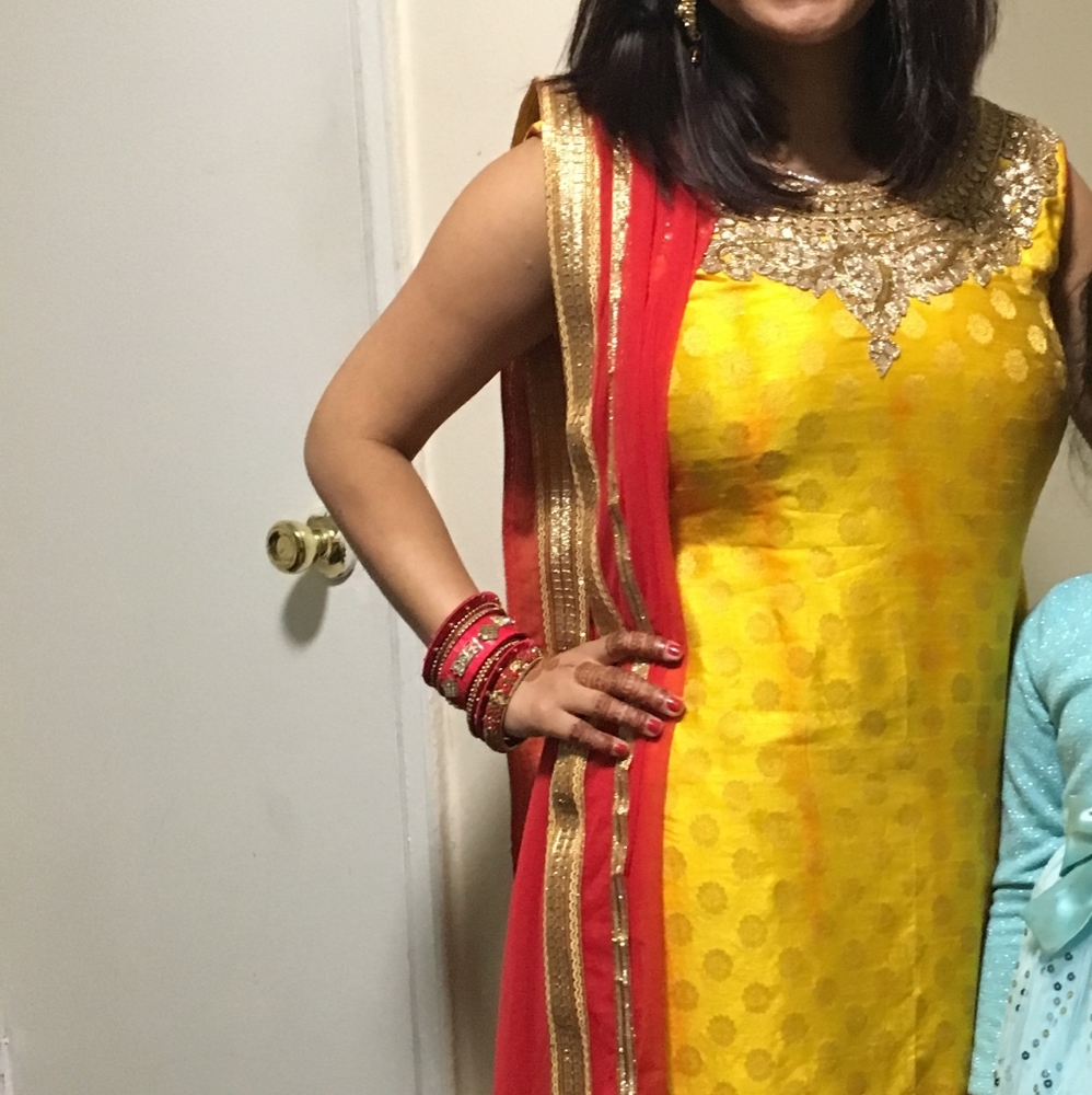 Indian suit with ankle pants